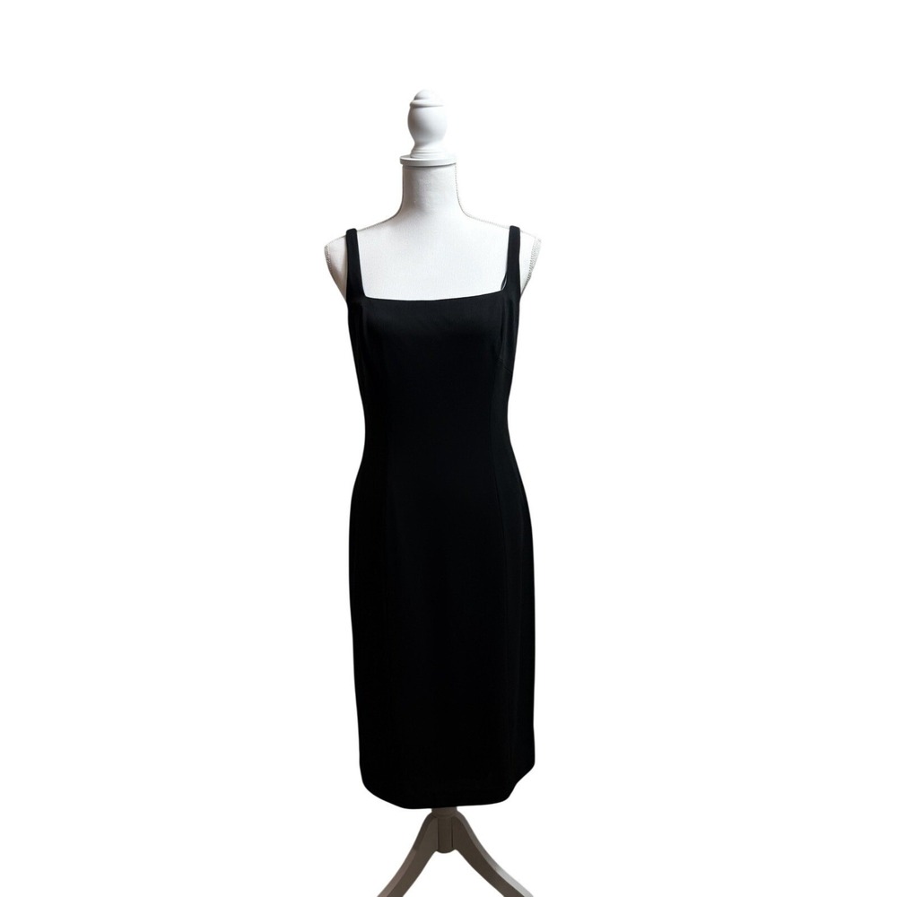 Alex Evenings Black Midi Dress Sleeveless Party‎ Cocktail Dress Size 6